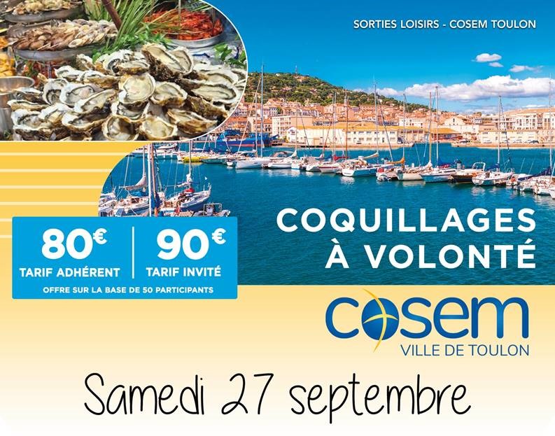 Sortie Gourmande le samedi 27 septembre : Coquillages  volont 
